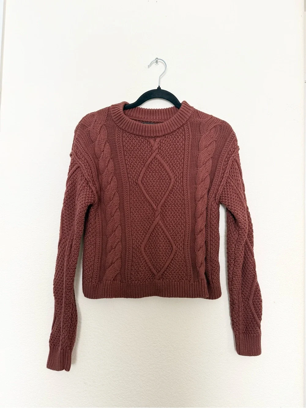 🤎 quince cable knit autumn sweater